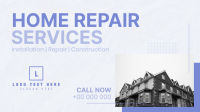 Minimal  Home Repair Service Offer Facebook event cover Image Preview