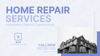 Minimal  Home Repair Service Offer Facebook event cover Image Preview