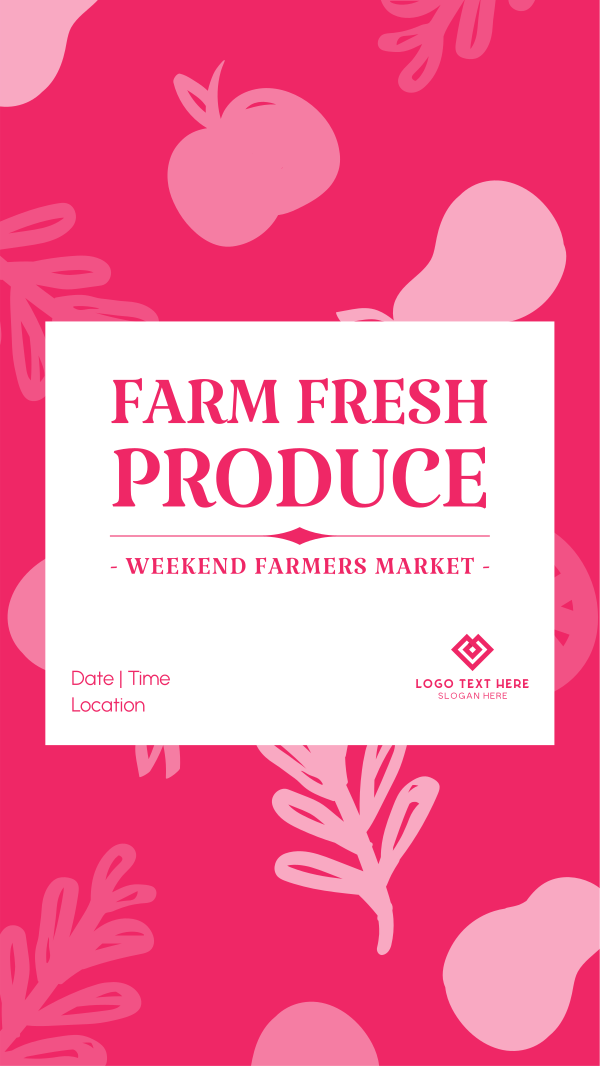 Farmers Market Produce Facebook Story Design Image Preview