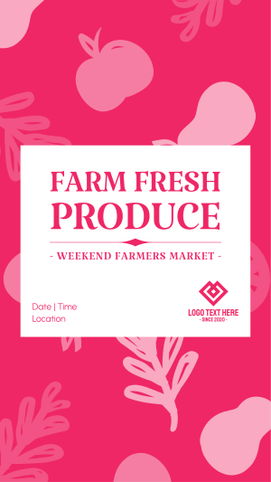 Farmers Market Produce Facebook story