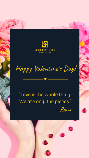 Valentines Quote Facebook story Image Preview