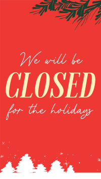 Closed for the Holidays TikTok video Image Preview