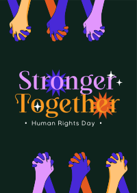 Stronger Together this Human Rights Day Poster Image Preview