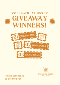Giveaway Winners Stamp Flyer Image Preview
