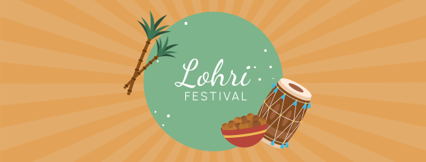 Lohri Fest Facebook Cover Design Image Preview