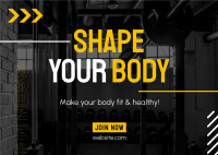 Shape Your Body Postcard Image Preview