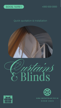 High Quality Curtains & Blinds Instagram Story Design