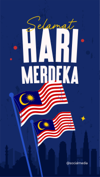 Hari Merdeka Malaysia YouTube Short Design
