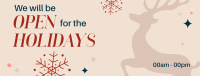 Christmas Holiday Opening Facebook cover Image Preview