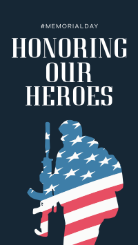 Remembering Our Heroes Instagram Story Design