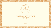 Art Deco Product Launch Facebook event cover Image Preview