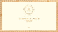 Art Deco Product Launch Facebook Event Cover Image Preview