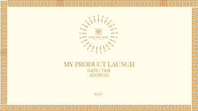 Art Deco Product Launch Facebook event cover Image Preview