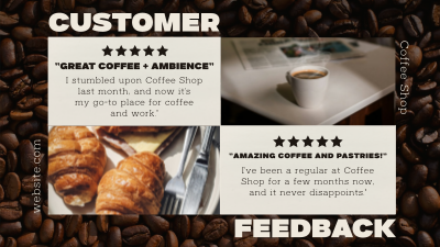 Modern Coffee Shop Feedback Facebook event cover Image Preview