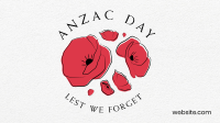 Anzac Day Minimalist Zoom background Image Preview