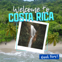 Paradise At Costa Rica Instagram Post Design