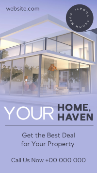 Your Home Your Haven Facebook Story Design