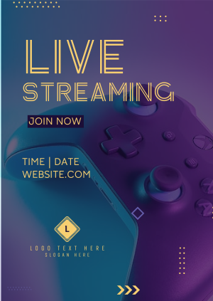 Live Gaming Poster Image Preview