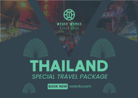 Thailand Travel Package Postcard Image Preview