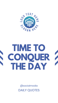 Conquer the Day Facebook Story Design