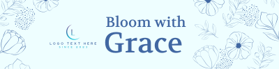 Elegant Florals LinkedIn banner Image Preview