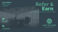 Minimalist Refer and Earn Facebook event cover Image Preview