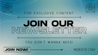 Modern Minimal Newsletter Facebook event cover Image Preview