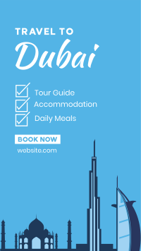 Dubai Travel Package Instagram story Image Preview