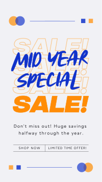 Minimalist Mid Year Sale TikTok video Image Preview