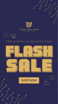 Techno Flash Sale Deals Facebook Story Design