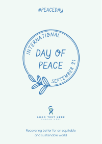 Day Of Peace Badge Flyer Image Preview