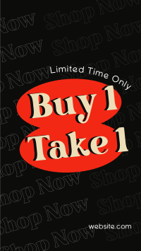 Stacked Buy 1 Get 1 Offer Instagram reel Image Preview