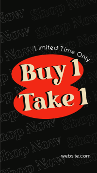 Stacked Buy 1 Get 1 Offer Instagram Reel Image Preview