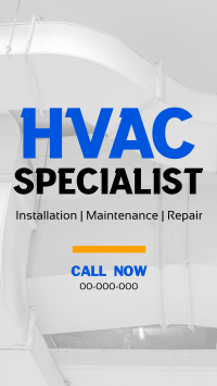 Minimalist HVAC Expert Facebook story Image Preview