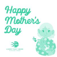 Happy Cat Mom Instagram Post Preview
