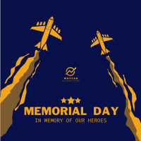 Memorial Day Air Show Instagram post Image Preview