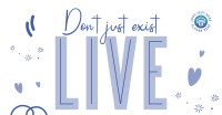 Live Your Life Facebook Ad Design