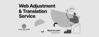 Web Adjustment & Translation Services Facebook Cover Design