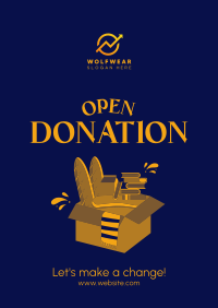 Open Donation Poster Design