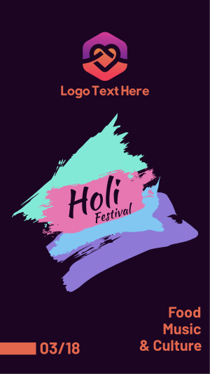 Holi Festival Instagram story