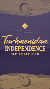 Turkmenistan Independence Day Facebook Story Design