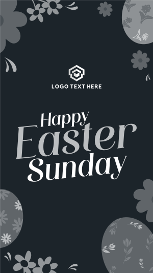 Flowery Easter Facebook story Image Preview