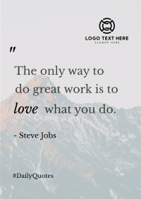 Love What You Do Flyer Design