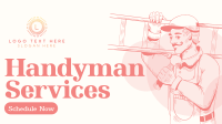 Rustic Handyman Service Facebook Event Cover Design