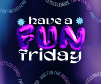 Fun Friday Balloon Facebook Post Design