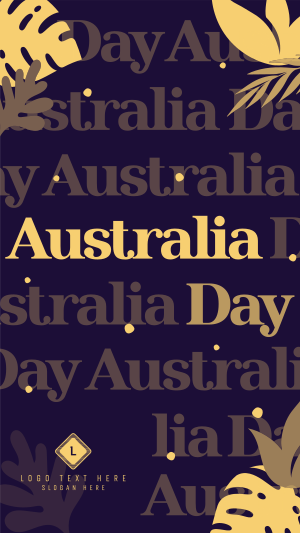 Australia Day Pattern Instagram story Image Preview