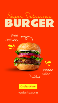 The Burger Delight TikTok Video Design