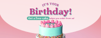 Birthday Cake Promo Facebook cover Image Preview