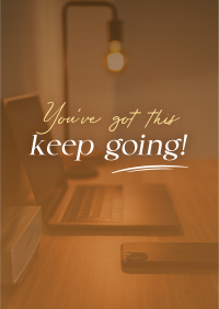 Keep Going Motivational Quote Flyer Design