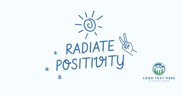 Radiate Positivity Facebook Ad Design Image Preview